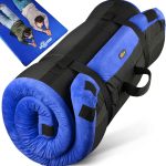 Thick Memory Foam Camping Pad Futon Mattress Full, Portable Floor Sleeping Mat Sleepover Guest Bed Roll Up Mattress for Indoor Outdoor Travel