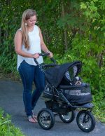 No-Zip NV Pet Stroller for Cats/Dogs, Zipperless Entry, Easy One-Hand Fold, Gel-Filled Tires, Plush Pad + Weather Cover Included, 3 colors - Image 12
