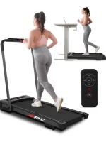 FYC 3.5HP Under Desk Treadmill 300LBS Weight Capacity, 2-in-1 Foldable Design, Remote Control & LED Display Compact Electric Walking and Running Machine for Walking, Running, Jogging (Black) - Image 3