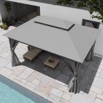 LAUSAINT HOME Outdoor Patio Gazebo 10'x13' with Expansion Bolts - Image 9