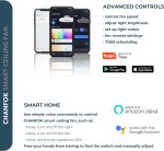 Low-profile smart ceiling fan with lights, APP control, remote compatibility, 6-speed reversible blade - Image 3