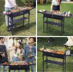 Portable Charcoal Grill, Folding Camping Grills + Camping Kitchen Station, Camping Table, Picnic Table, Grill Table, Folding Table - Image 5