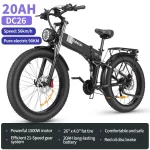 Eletric Bike for Adults, 750W Motor 48V 20Ah Removable Battery 26 Fat Tire Folding E-Bike Shimano 21-Speed MTB Cycling UL2849 - Image 6